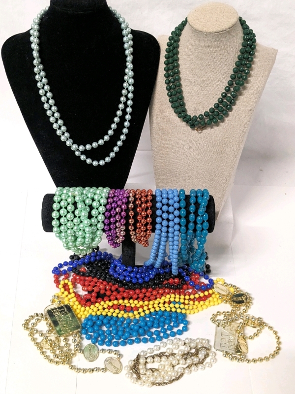 Vintage to Modern Necklaces & Mardi Gras Beads | 20" - 68"