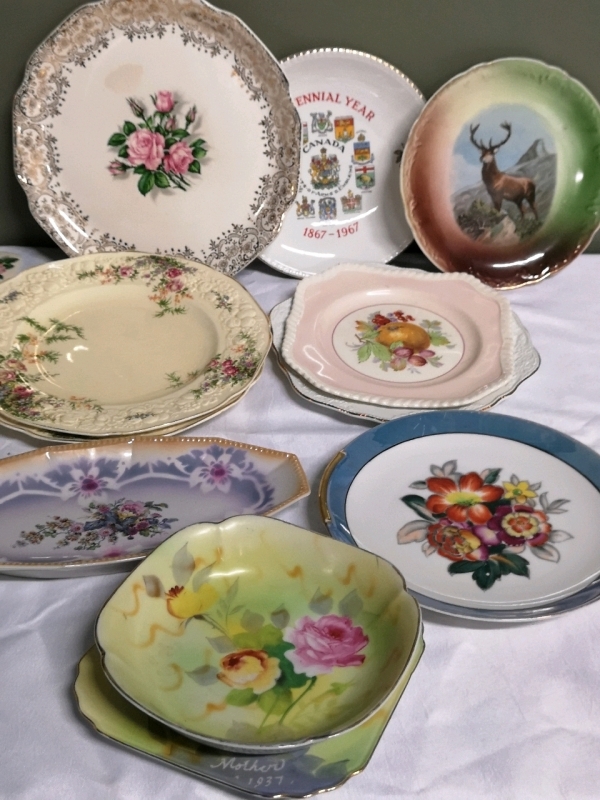 Vintage Collectible Plates & Bowls - Japan & England