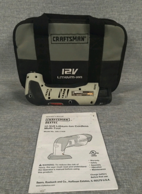 Craftsman Nextec 12-Volt Lithium-Ion Cordless Multi-Tool, Tested working