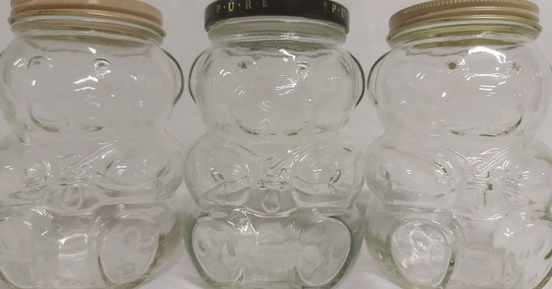 Vintage Kraft Baby Honey Bear Jars In Great Pre Owned Condition 5.25"x4"