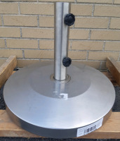 New Stainless Steel Heavy Duty Umbrella Stand ( 19" diameter/ 1 Foot Tall )