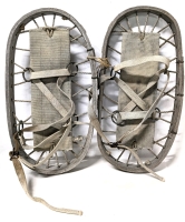 Vintage Pair of Wooden Snow Shoes | 8.75" x 18.25" Each