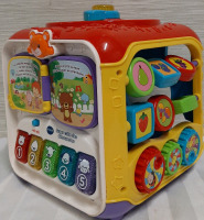 as is VTech Sort and Discover Activity Cube, Learning Toy for Baby or Toddler missing shapes