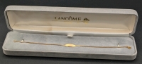 Signed Dainty VNS 10kt Gold Bracelet (7" Long) in Lanc&ocirc;me Paris Hard Case