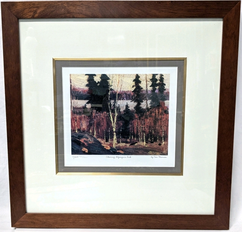 Famed & Matted Limited Edition Images of Canada "Clearing, Algonquin Park" Print by Tom Thomson (1877-1917)