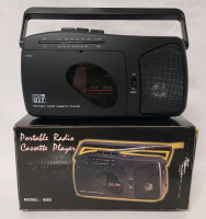 DS-Max Portable Radio Cassette Player . Tested Working , Requires 3 AA Batteries (not included)