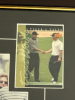 Framed Tiger Woods Photo With Name Plate 2001 Upper Deck Tiger Tales Rookie Insert & a Augusta National Golf Club Masters Ball Marker Masters Collection Approximately 19” x 16” - 3