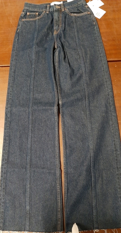 New Size EU 25 Los Angeles Atelier High Waist Straight Leg Jeans Waist 24" Retail $132.99