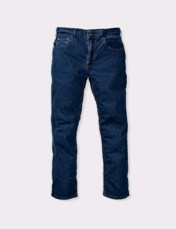 New Size 34/32 Origin Delta Flex Straight Legged Jeans Dark Wash Retail $180.00 Stock photos used