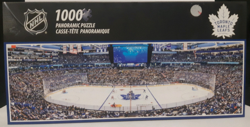 New Master Pieces Puzzles and Games NHL Toronto Maple Leafs 1000 Pcs Panoramic Puzzle * Sealed * ( 39" x 13" )