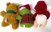 3 Vintage McDonald's x MUPPET BABIES Christmas Plush Dolls | Baby Kermit, Miss Piggy & Fozzie | 6" Tall each - 2