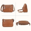 New Befen Genuine Leather Small Crossbody Purse with Multi Zipper Pockets - Retails for $53 - 2