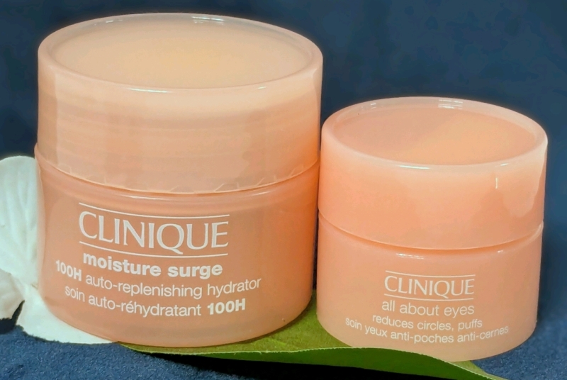 New Clinique Moisture Surge 100H Auto-Replenishing Hydrator & All About Eyes | Travel Size : 15ml & 5ml