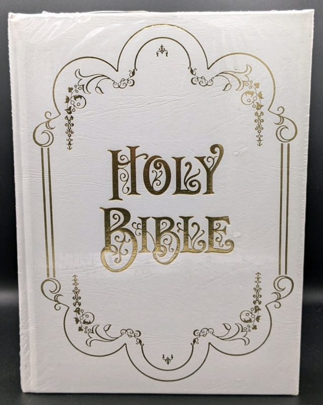 New Sealed | Large NAB Catholic Holy Bible : Family Record Edition with Gold Gilt Edges & Faux Leather Bindings | 8.75" x 2.2" x 12" Tall