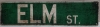 New Metal Elm St. Sign, May Your Neighbors Not Give You Nightmares 4" X 16"
