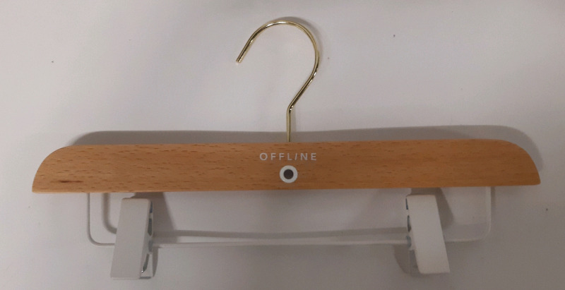 50 New | Offline Arch & Hook Bottom Wooden Clothes Hangers ( 1 Foot Long )