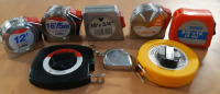 Assorted Measuring Tape Lot | Brands Include; Lufkin Mastercraft & More | Sizes Range From 12' To 50'