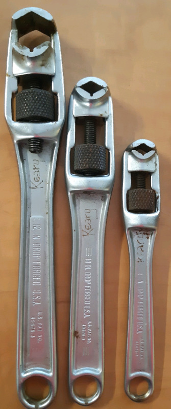 3 Craftsman A-Box Wrenches | 1 10" Drop Forged A-Box Wrench & 1 12" Drop Forged A-Box Wrench & 1 8" Drop Forged A-Box Wrench