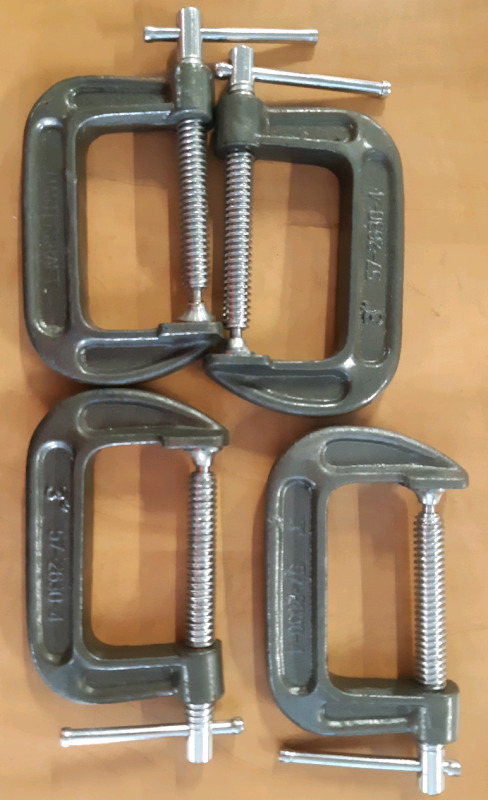 4 Mastercraft | 3" Metal C Clamps Model # 57-2630-4