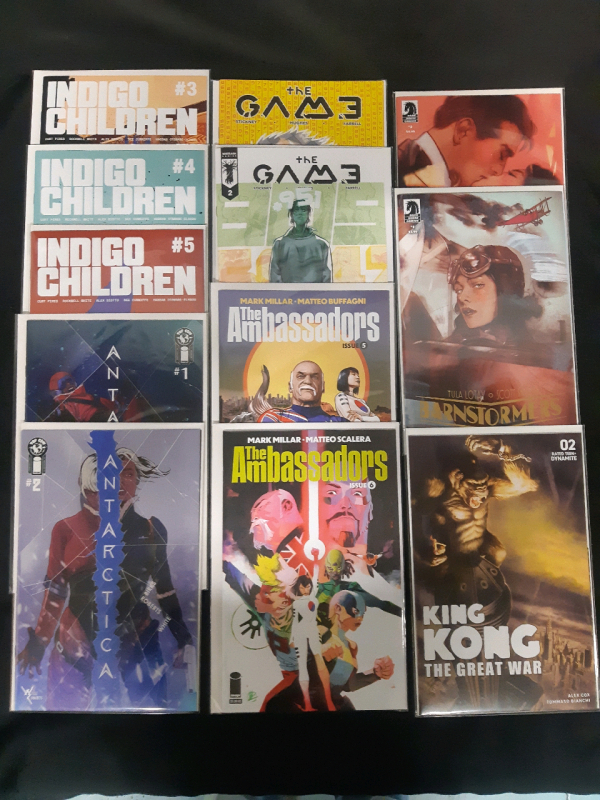 12 New Comics | Indigo Children, The Ambassadors, Antarctica and More! Paperback Edition Bagged and Sealed