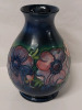 Moorcroft Vase , Made in England . Measures 6" tall . No chips or cracks - 2