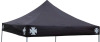 Used Once - 10' &times; 10' Black Outdoor Canopy Cover with Silver/Grey Maltese Crosses on Corners . Used One (1) Time