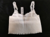 New Garage sz Small Lace Trim Sweetheart Cami - White - 3