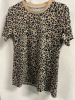 New Woman’s silky Wild Cat Print T-Shirt size Medium