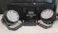 Solid State Luminaires ColourLine Lazer Micro Floods , Pair & USB DMX Ethernet Stand Alone Multiprotocol Interface