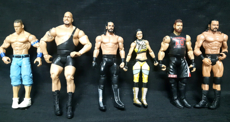 6 New | WWE Wrestling Action Figures ( From 6.5" to 8" Tall )