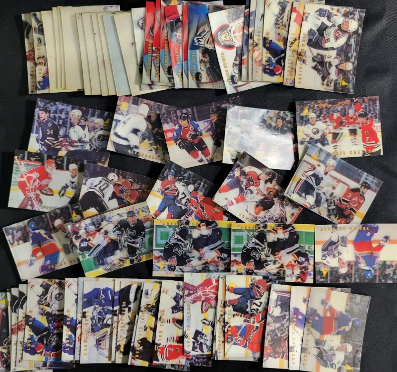 Vintage Pinnacle 3D Hockey Cards 1996-1997 & ICE Hockey Cards 1997-1998 Good Condition