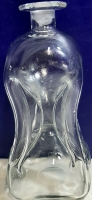 Vintage Hourglass Bottle/Decanter 9" Tall Stopper not present