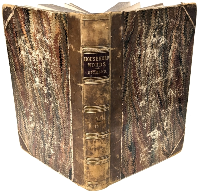 Antique 1854 | Household Words : A Weekly Journal : Volume IX (Being From 18th of Feb to the 12th of Aug) Constructed by Charles Dickens