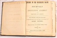 Large Antique 1859 | Report on the Exploration of the Country Between Lake Superior and the Red River Settlement | by S. J. Dawson Esquite, C. E. | Includes Topographical Maps & Printed Etchings
