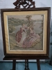 Vintage Framed Stitch Art - 24 by 24"