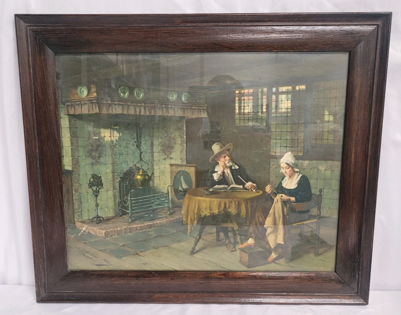 Dutch Artist Andrew Schroder Framed Print . Measures 24"×20"