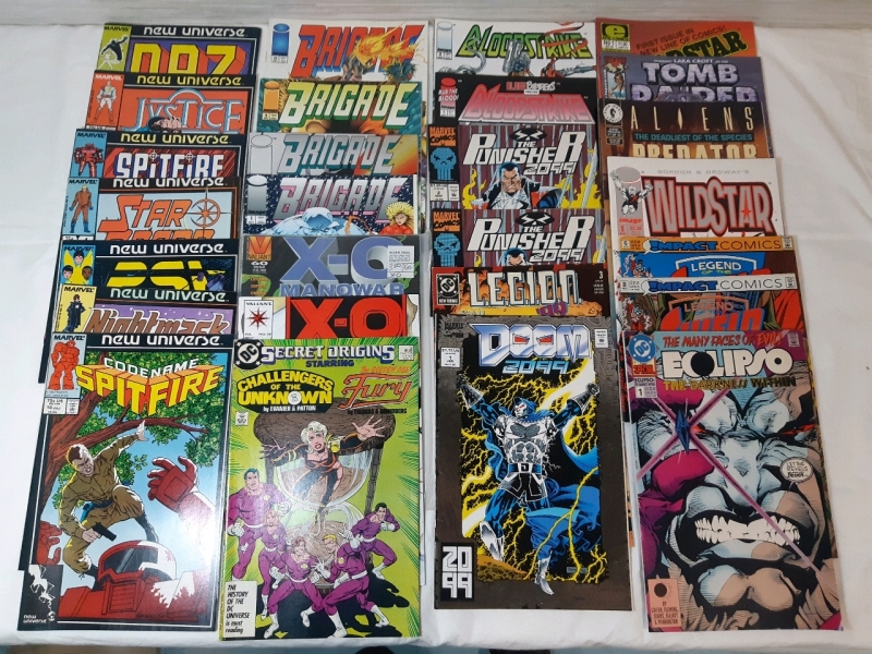 28 New | Assorted Comic Book Lot | Includes But Not Limited To; Marvel: New Unviverse, Marvel: The punisher, & DC Secret Origins