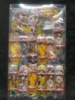 15 New Vegcoo Mini Finger Skate Boards With Assorted Designs 3.5" Long