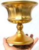 2 New Gold Tone Metal Vases for Wedding Centerpieces / Home Decor | 5.1" x 6.3" | Retails for Over $60! - 3