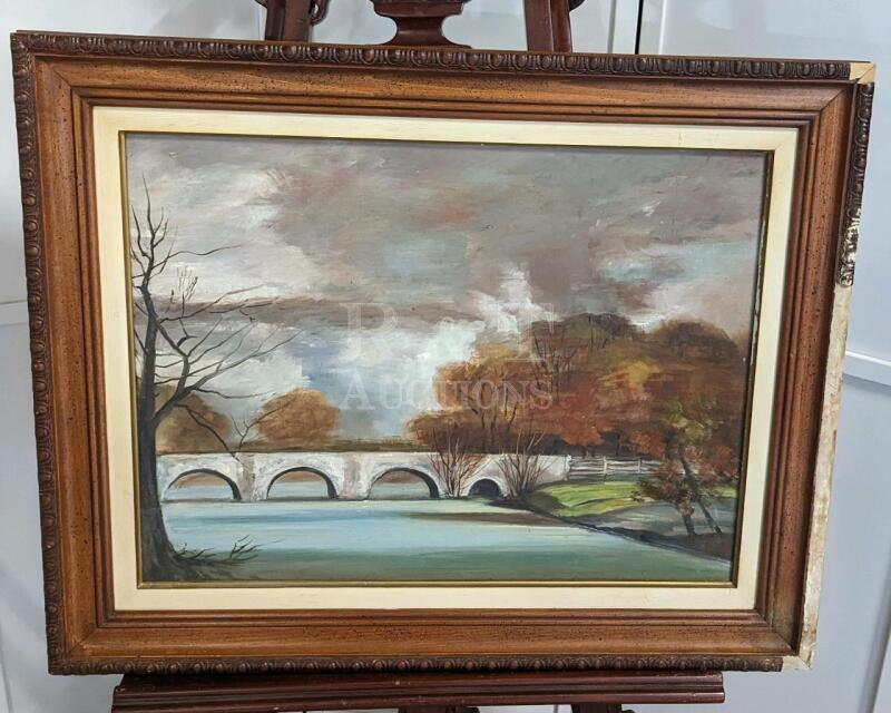"Bridgetown" Oil and Acrylic on Canvas Board