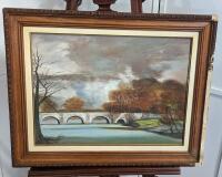 "Bridgetown" Oil and Acrylic on Canvas Board