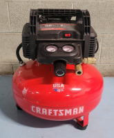 As Is , No Power - Craftsman CMEC6150 150 PSI. Oil-Free Pancake Air Compressor .