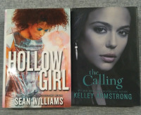 2 Hardcover Books Sean Williams Hollow Girl & Kelley Armstrong The Calling