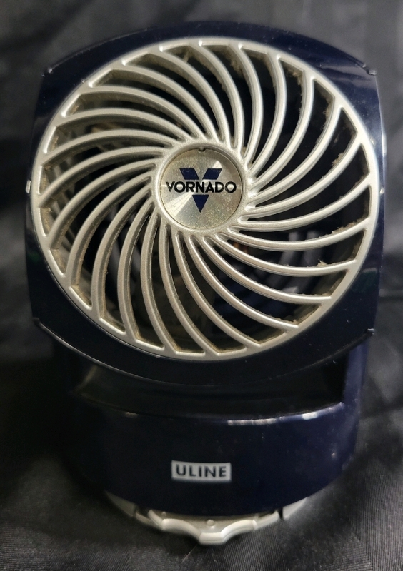 Vornado Uline Air Circulator Table Fan 2 Speeds, Adjustable Directions 16x11x13cm Great Condition