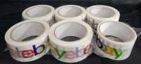 6 Pack eBay Branded Packaging Tape, 1 Roll Is Partially Used