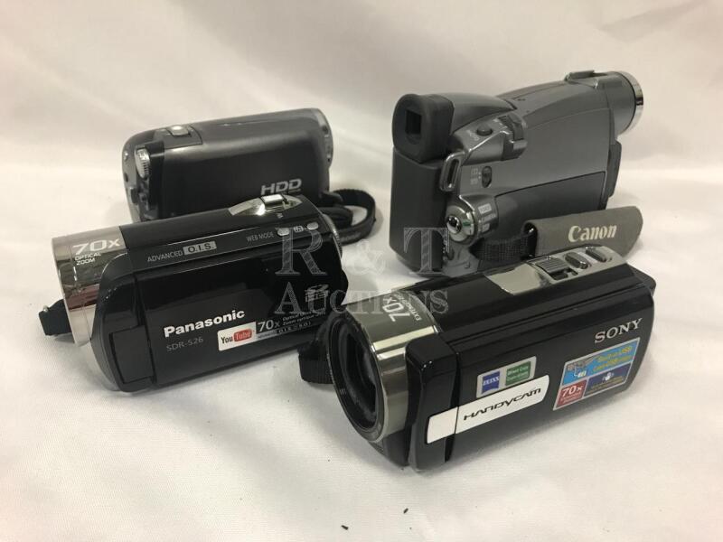 Lot of 4 Digital Movie Cameras