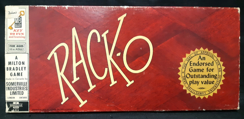 Vintage Milton Bradley | Rack-O Card Game Made In Canada For Ages 10+