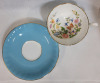 Aynsley " Turquoise Cottage Garden " Cup & Saucer , Rings True . No chips or cracks - 3