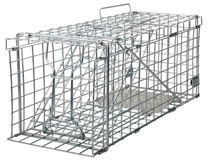 New Gingbau | Heavy Duty Live Animal Trap for Squirrels, Small Rabbits and More ( 14.1" x 7.4" x 8.2" )