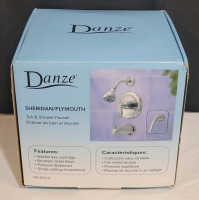 New - Danze Sheridan / Plymouth Tub & Shower Faucet , Brushed Nickel Finish